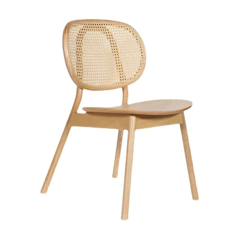 Houten eetkamerstoel eigentijdse stijl, armloze zijstoelen voor restaurants Clearhalo