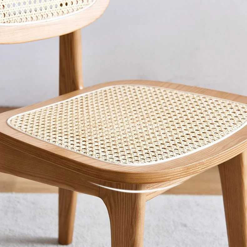 Houten eetkamerstoel moderne stijl Armloze stoelen met open rug voor de keuken Clearhalo