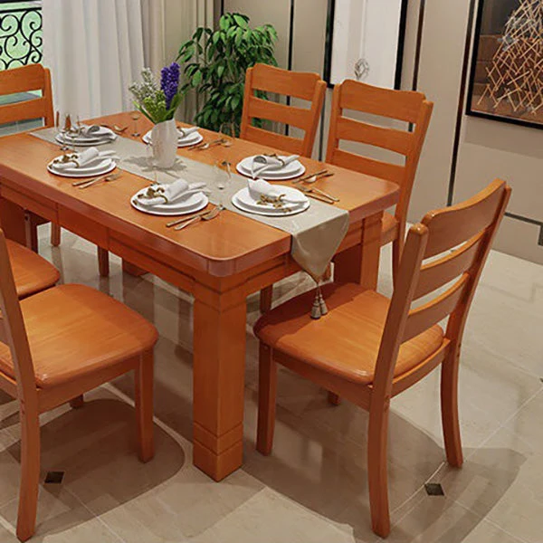 Houten moderne stijl eetkamerstoel Ladder achterkant stoel voor eetkamer Clearhalo