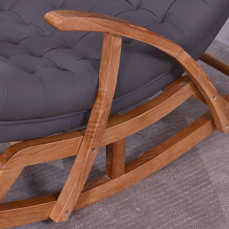 Houten onderstel Chaise Lounge Luie fauteuil Vrije tijd Schommelstoel voor één huis Clearhalo