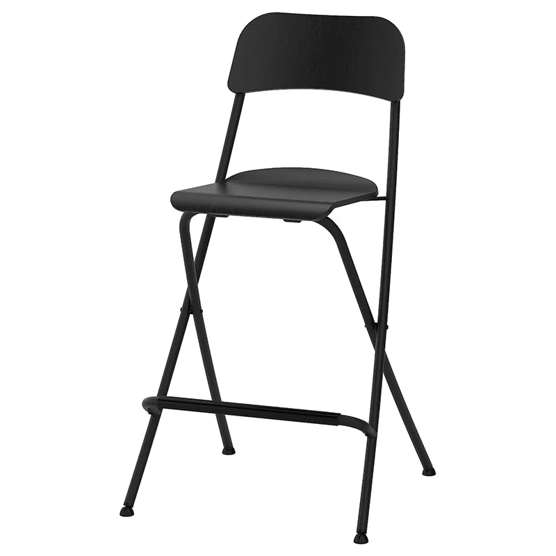 Houten opklapbare bar- en tegenkruk Moderne lage rugleuning voetsteun voor binnen Clearhalo