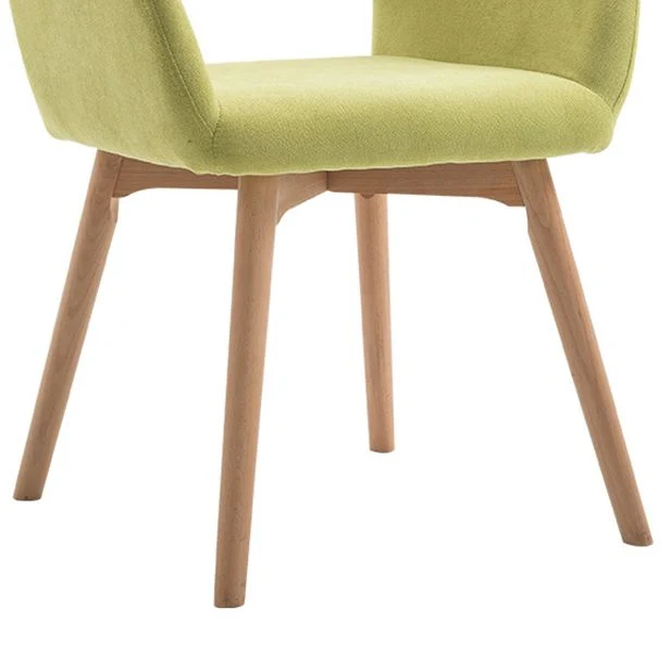 Houten Scandinavische eetkeukenkamerstoel Fauteuil met open rugleuning Clearhalo