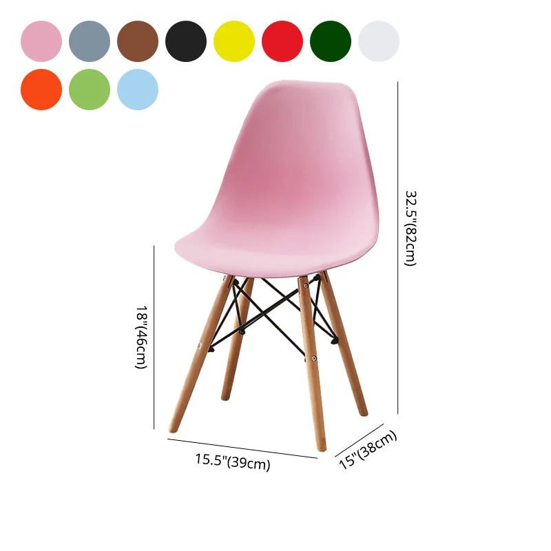Houten Scandinavische stoel voor binnen en buiten, stoel met massieve achterkant Clearhalo
