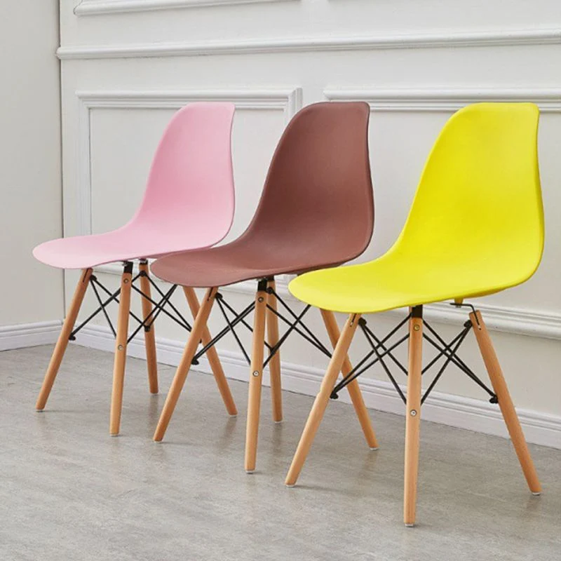 Houten Scandinavische stoel voor binnen en buiten, stoel met massieve achterkant Clearhalo