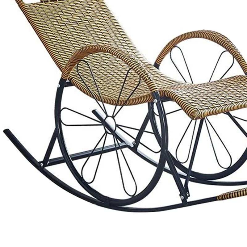IJzeren onderstel moderne stijl luie fauteuil familie chaise schommelstoel voor balkon Clearhalo