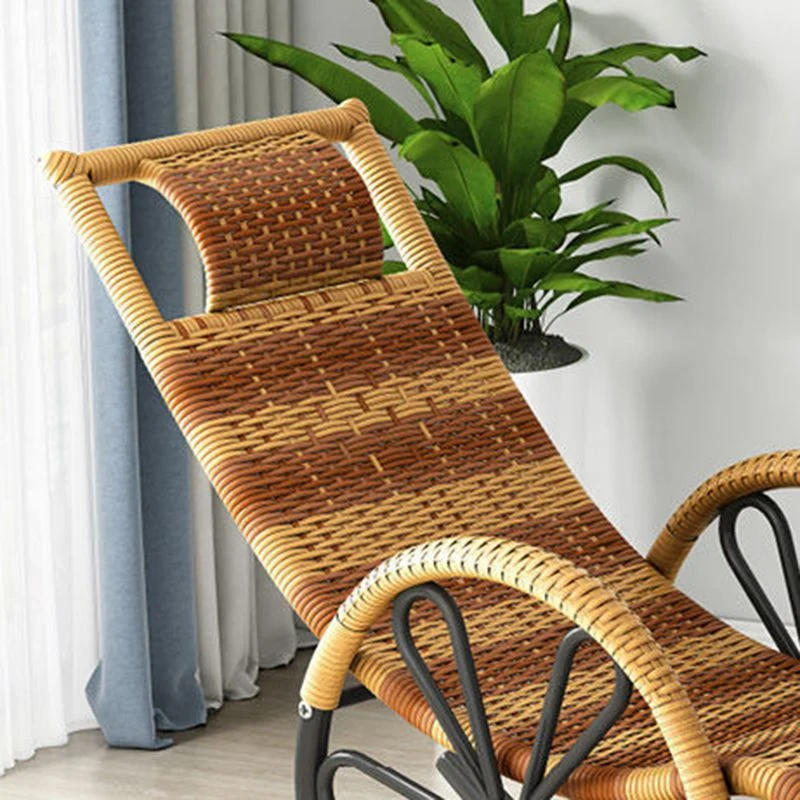 IJzeren onderstel Vrije tijd Enkele chaise Luie stoel Balkon Fauteuil Schommelstoel Clearhalo