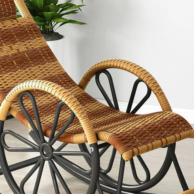 IJzeren onderstel Vrije tijd Enkele chaise Luie stoel Balkon Fauteuil Schommelstoel Clearhalo