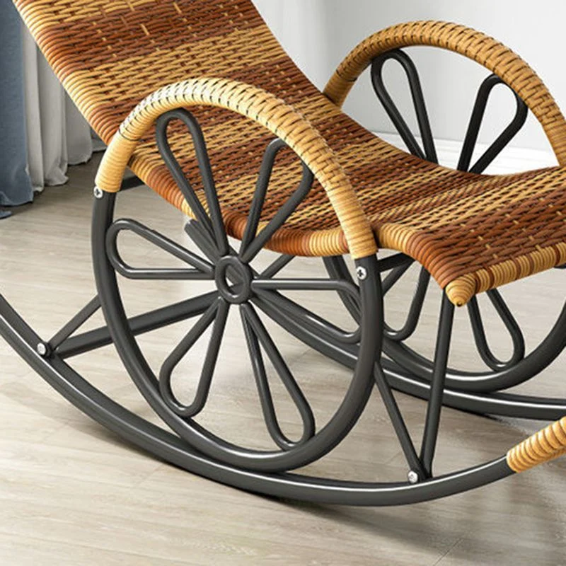 IJzeren onderstel Vrije tijd Enkele chaise Luie stoel Balkon Fauteuil Schommelstoel Clearhalo