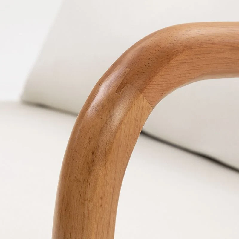 31 inch L x 29,5 inch B x 14 inch H Fauteuil Massief hout Beklede Accentstoel grijs/blauw/beige Clearhalo