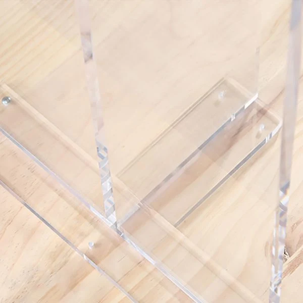 Industriële acryl tegenhoogte krukken 4 poten barkruk voor binnen Clearhalo