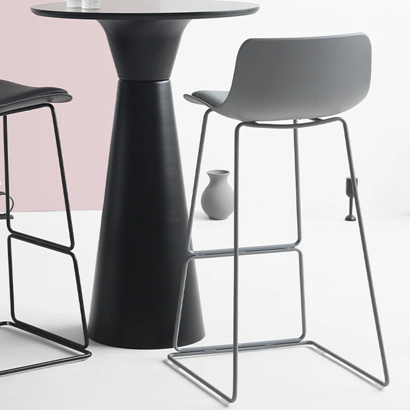 Industriële armloze kruk voor binnen, kunststof barkruk met bekleding Clearhalo