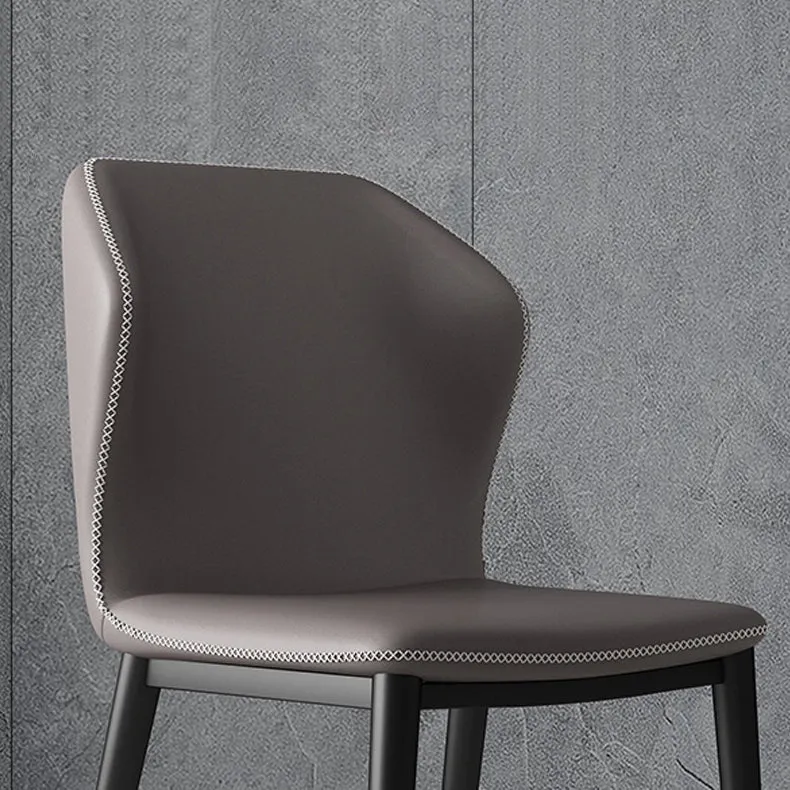 Industriële metalen eetkamerstoelen Armloze zijstoel met rugleuning voor gebruik restaurants (set van 2) Clearhalo