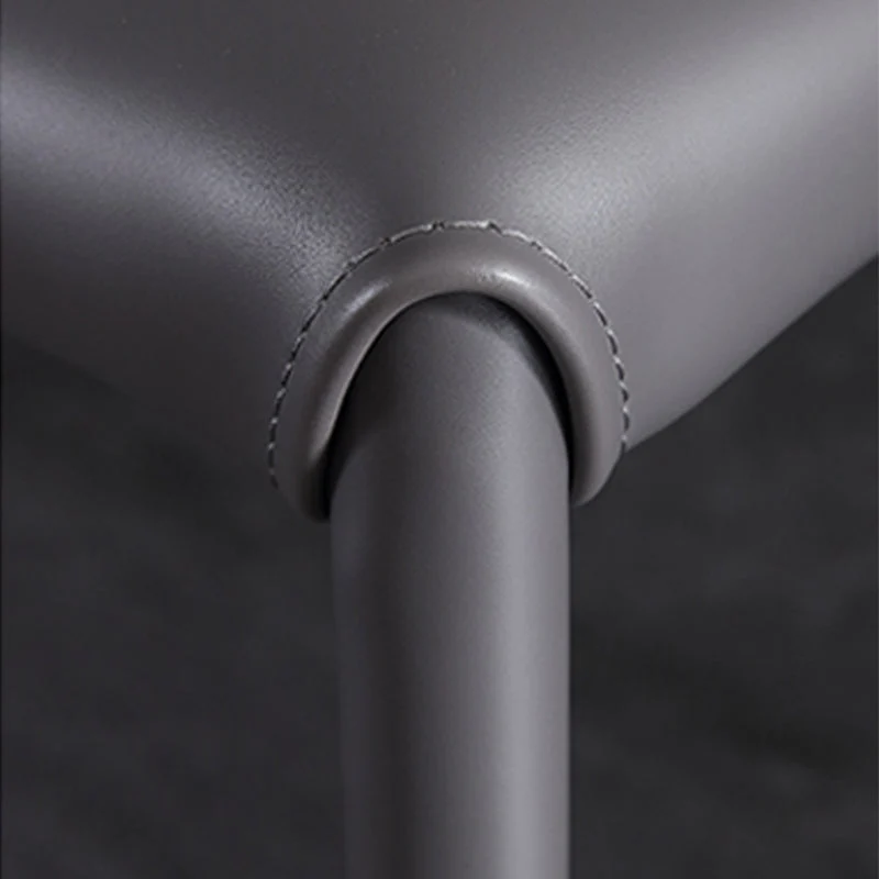 Industriële Wingback-zijstoel, gestoffeerde armloze eetkamerstoelen Clearhalo