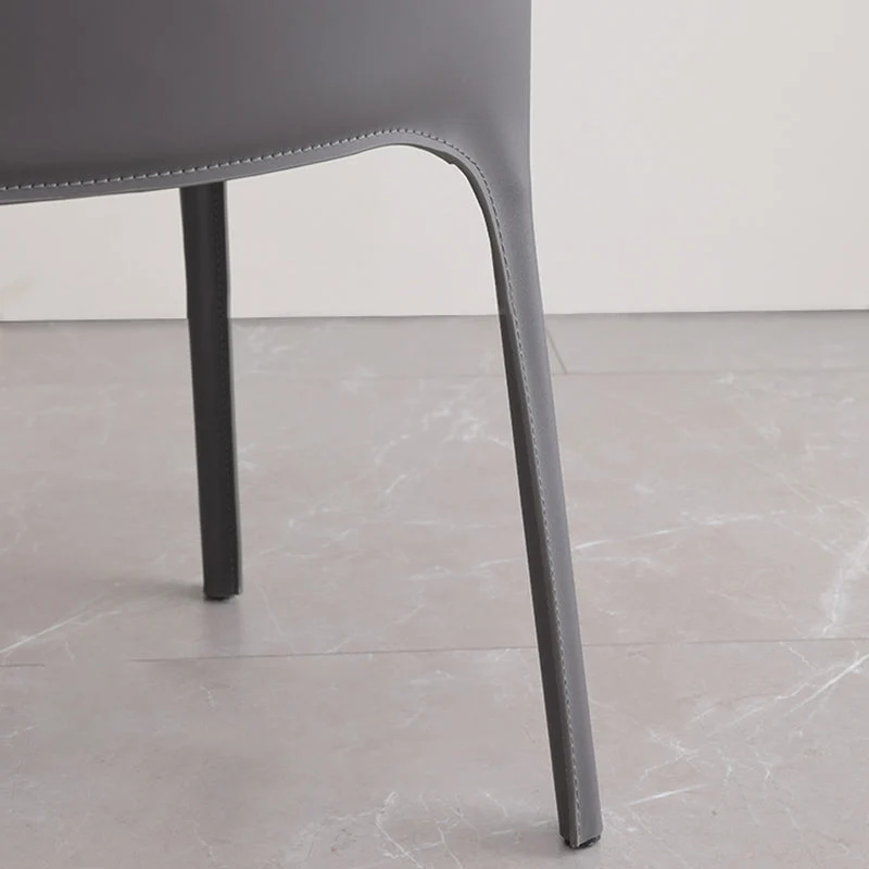 Kunstleer arm eetkamerstoelen moderne thuis eetkamer bijzetstoel Clearhalo