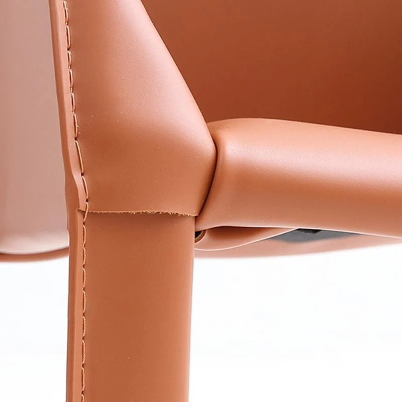 Kunstleer eetkamerstoelen Moderne eetkamerstoel voor de keuken Clearhalo