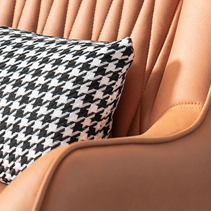Kunstleer fauteuil 31,49 "L x 27,55" B x 35,43 "H uitlopende armstoel voor woonkamer Clearhalo