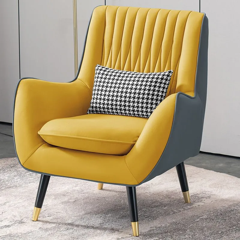 Kunstleer fauteuil 31,49 "L x 27,55" B x 35,43 "H uitlopende armstoel voor woonkamer Clearhalo