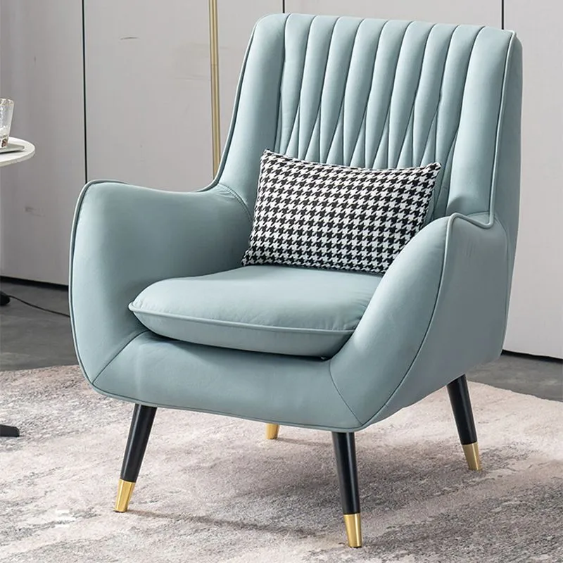Kunstleer fauteuil 31,49 "L x 27,55" B x 35,43 "H uitlopende armstoel voor woonkamer Clearhalo