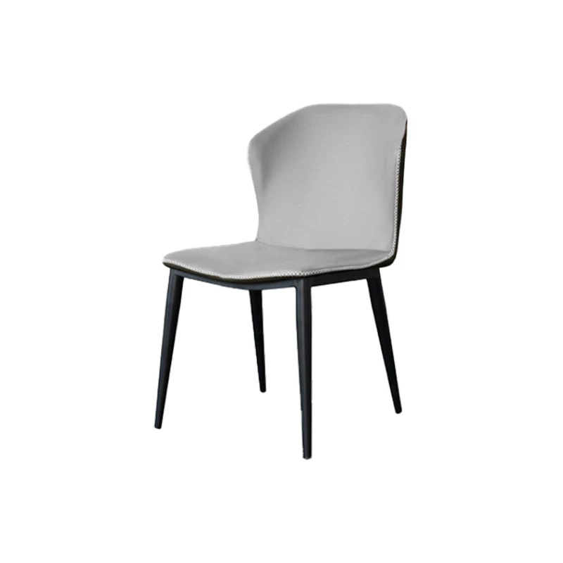Kunstleer keukeneetkamerstoelen Moderne bijzetstoelen met metalen poten Clearhalo