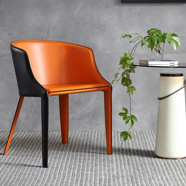 Kunstleer keukeneetkamerstoelen moderne metalen bijzetstoelen Clearhalo