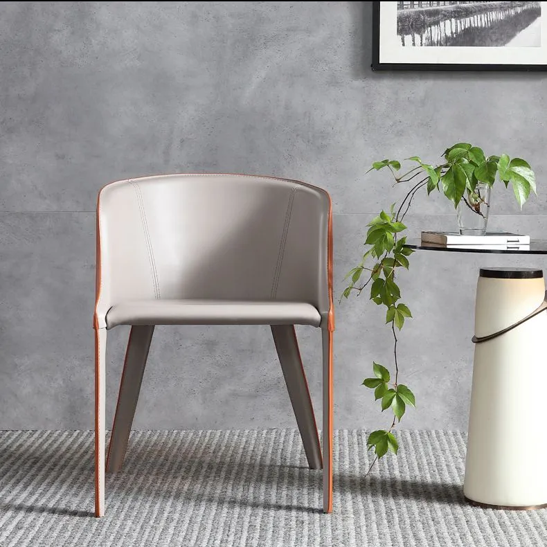 Kunstleer keukeneetkamerstoelen moderne metalen bijzetstoelen Clearhalo