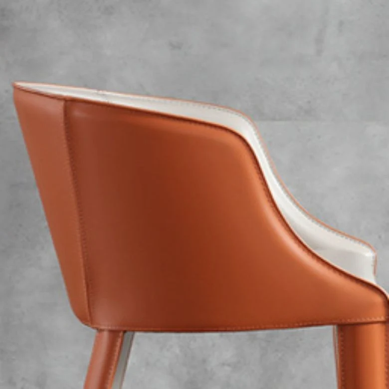 Kunstleer keukeneetkamerstoelen moderne metalen bijzetstoelen Clearhalo