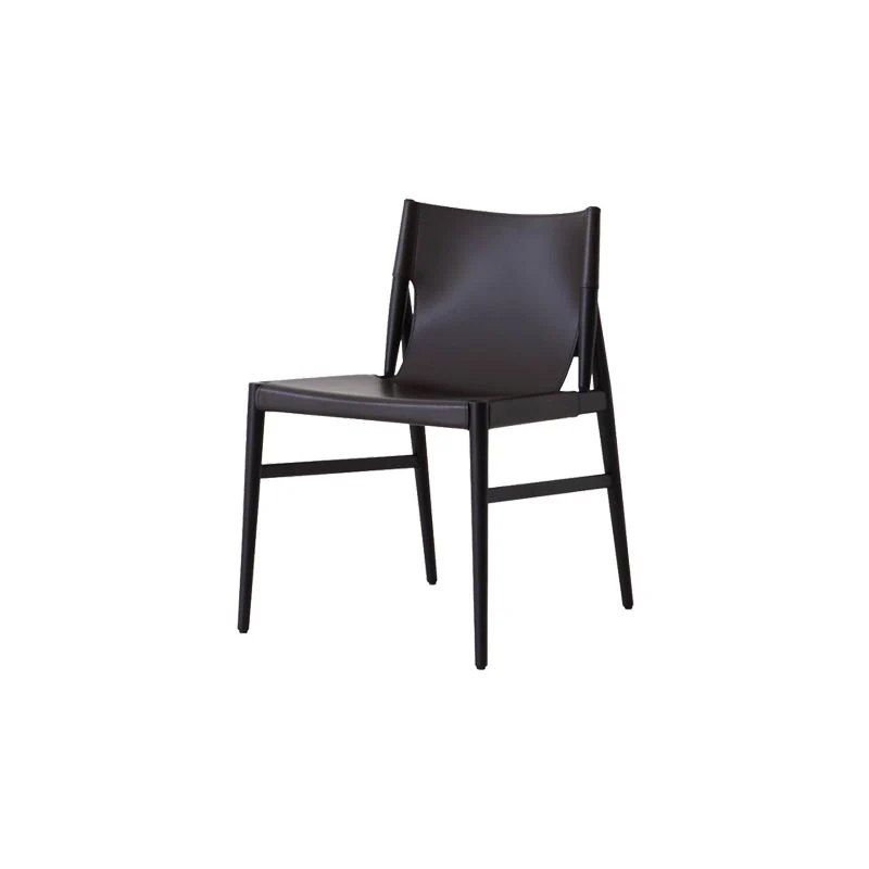 Kunstleer keukeneetkamerstoelen Moderne stoelen met houten onderstel Clearhalo