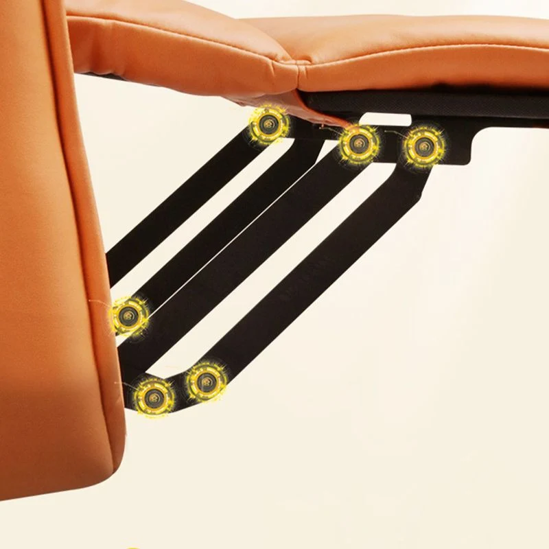 Kunstleer verstelbare handmatige fauteuil moderne schommelfauteuils met kussen Clearhalo