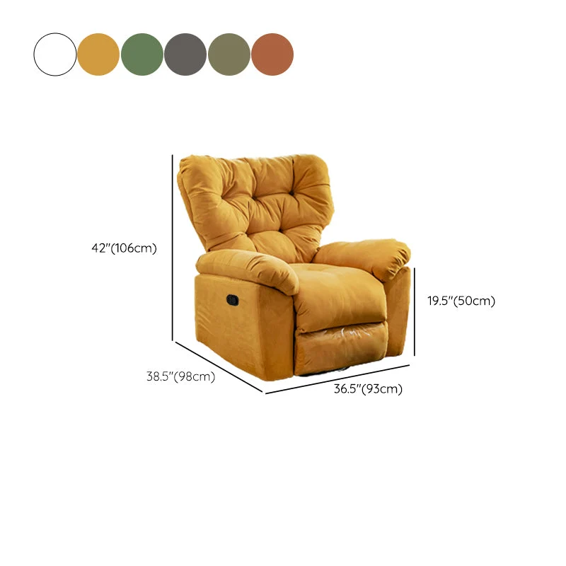 Kunstleer Wing Chair Fauteuil Verstelbare Wingback-fauteuil met getufte rugleuning Clearhalo