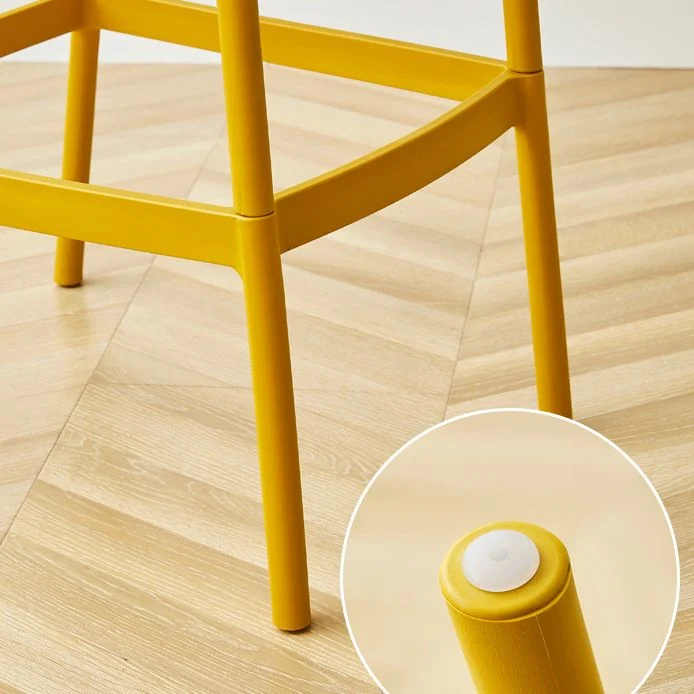 Kunststof armloze barkruk Moderne stijl lage rugleuning barkrukken voor de woonkamer Clearhalo
