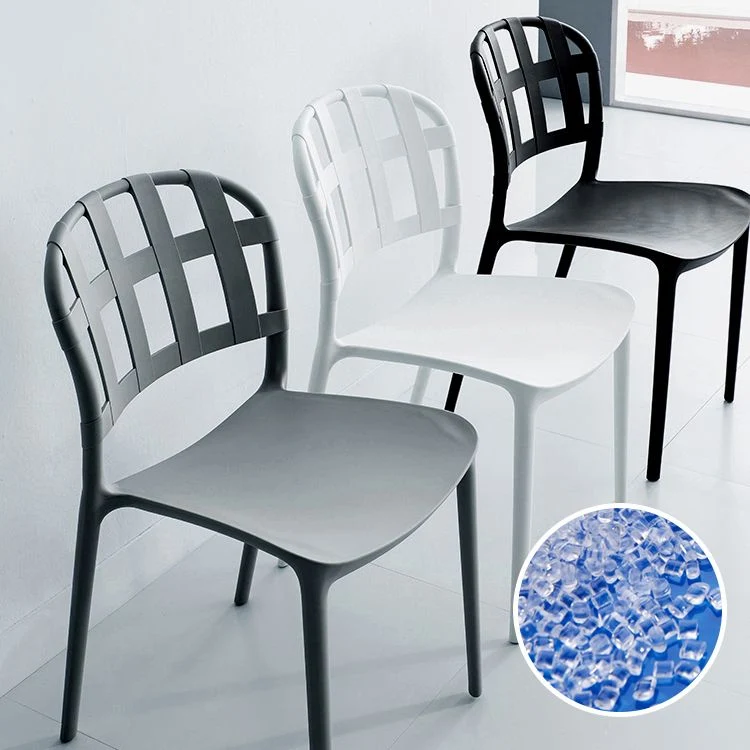Kunststof armloze eetkamerstoelen Scandinavische stijl bijzetstoel voor thuis dineren Clearhalo