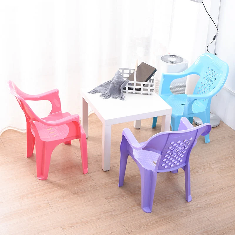 Kunststof moderne eetfauteuils voor binnen, stapelbaar, eetfauteuil voor thuis Clearhalo