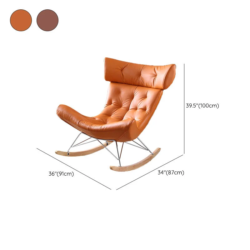 Lichte luxe stijl moderne luie fauteuil lounge vrije tijd schommelstoel voor woonkamer Clearhalo