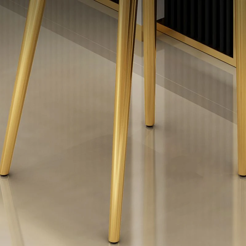 Linnen baliestoelen met metalen frame Glam binnenkrukken Clearhalo
