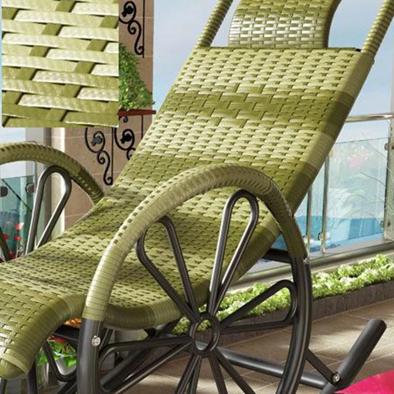 Lounge Iron Base Single Schommelstoel Vrije tijd Chaise Luie stoel voor balkon Clearhalo