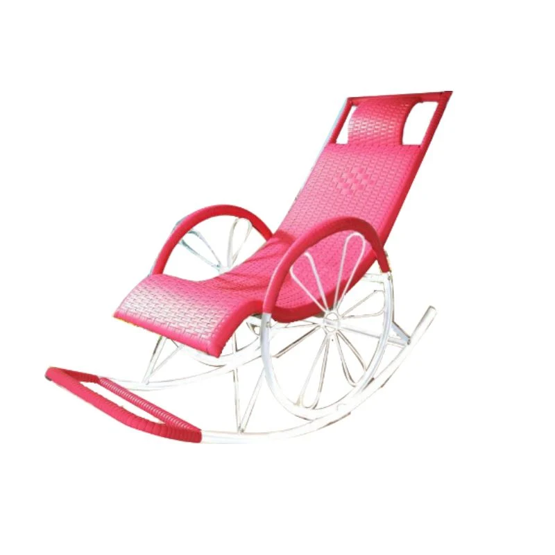Lounge Iron Base Single Schommelstoel Vrije tijd Chaise Luie stoel voor balkon Clearhalo