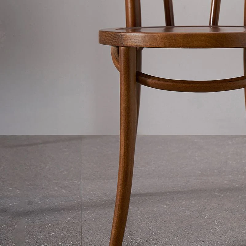 Massief houten bijzetstoel Moderne Windsor binneneetkamerstoel voor thuis Clearhalo
