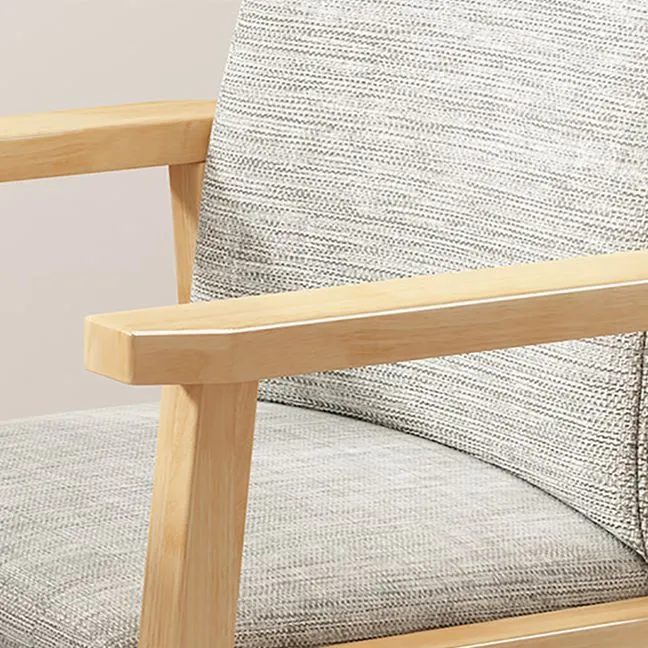 Massief houten eetkamerstoel Moderne stijl fauteuil voor eetkamer Clearhalo