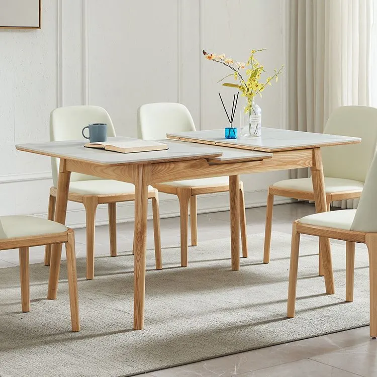 Massief houten keukeneetkamer bijzetstoelen Parsons stoel wit Clearhalo