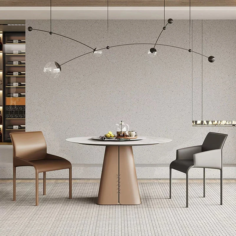Matte afwerking stoel met stevige rugleuning, kunstleer moderne eetkamerstoel Clearhalo