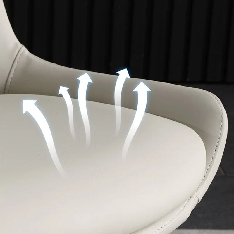 Metalen bijzetstoel Scandinavische stijl, gouden basis bijzetstoel voor slaapkamer Clearhalo