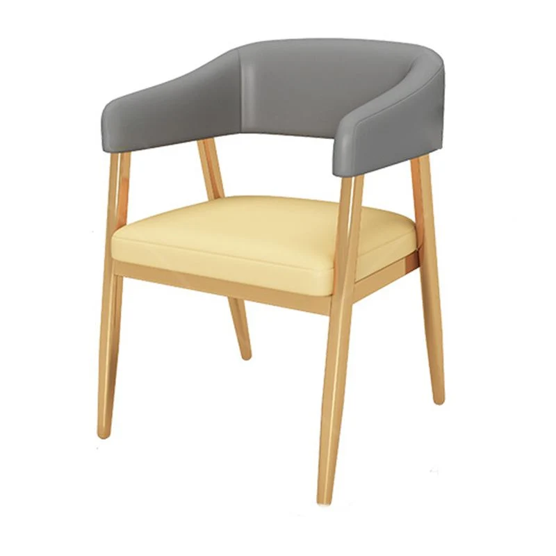 Metalen keukeneetkamerstoelen, eetkamerstoelen met open achterkant voor binnen Clearhalo