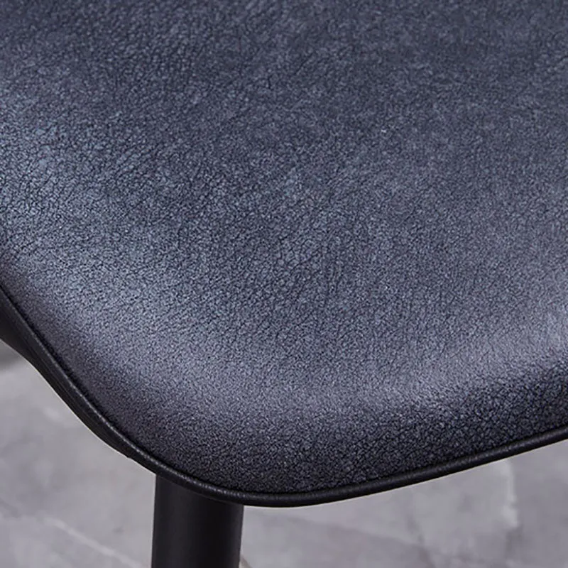 Minimalistisch ontwerp Armloze stoelen met stevige rugleuning Microvezel lederen eetkamerstoel Clearhalo