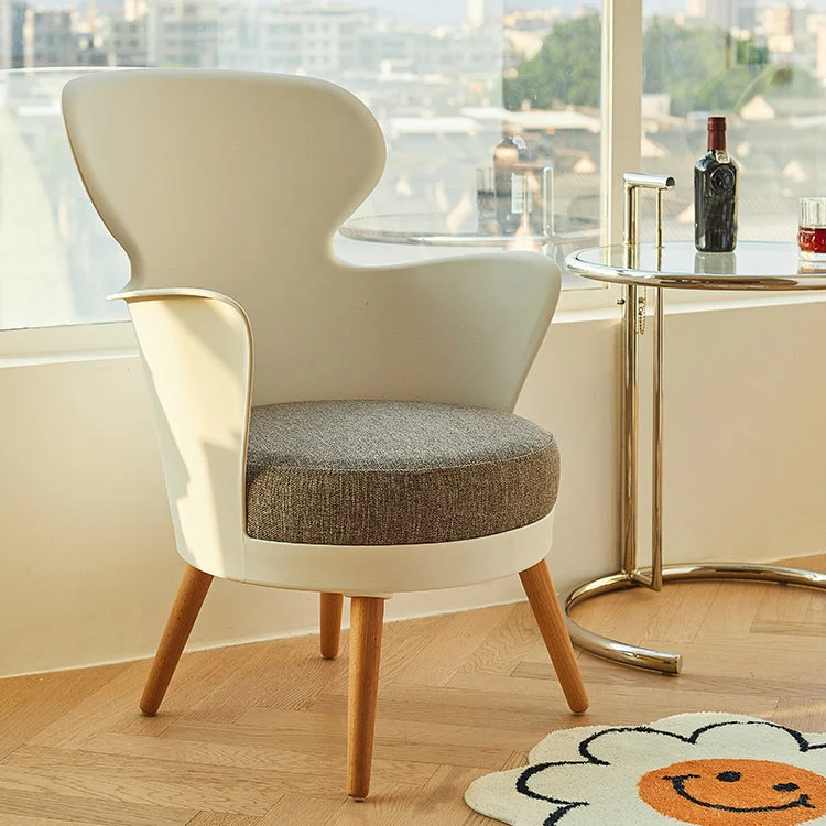 Modern design gestoffeerde eetkamerstoelen, stoel met stevige rugleuning voor thuis Clearhalo