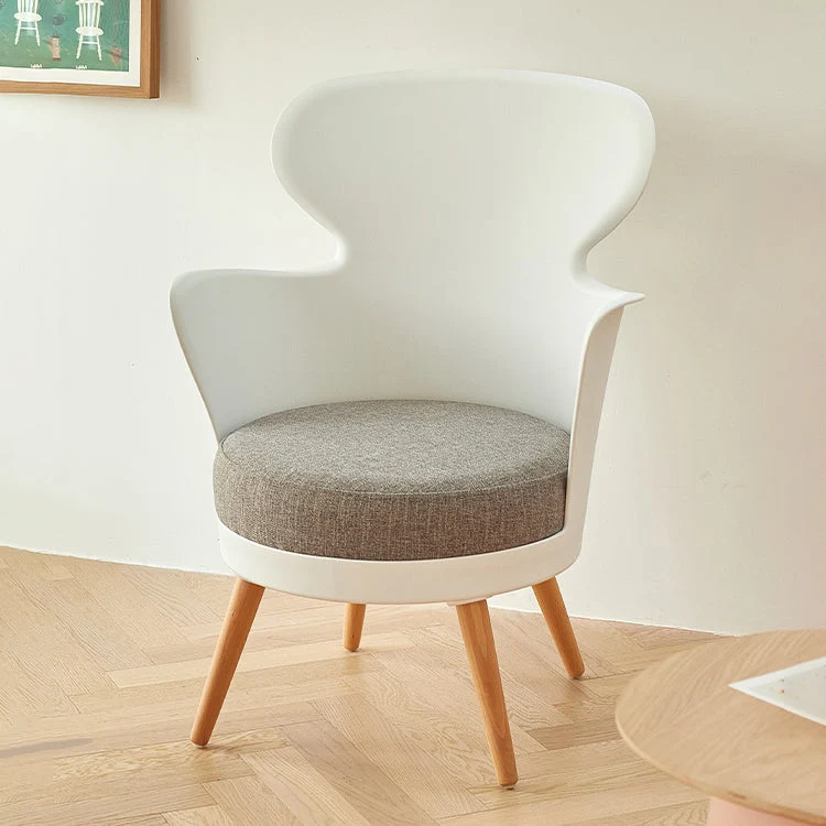 Modern design gestoffeerde eetkamerstoelen, stoel met stevige rugleuning voor thuis Clearhalo