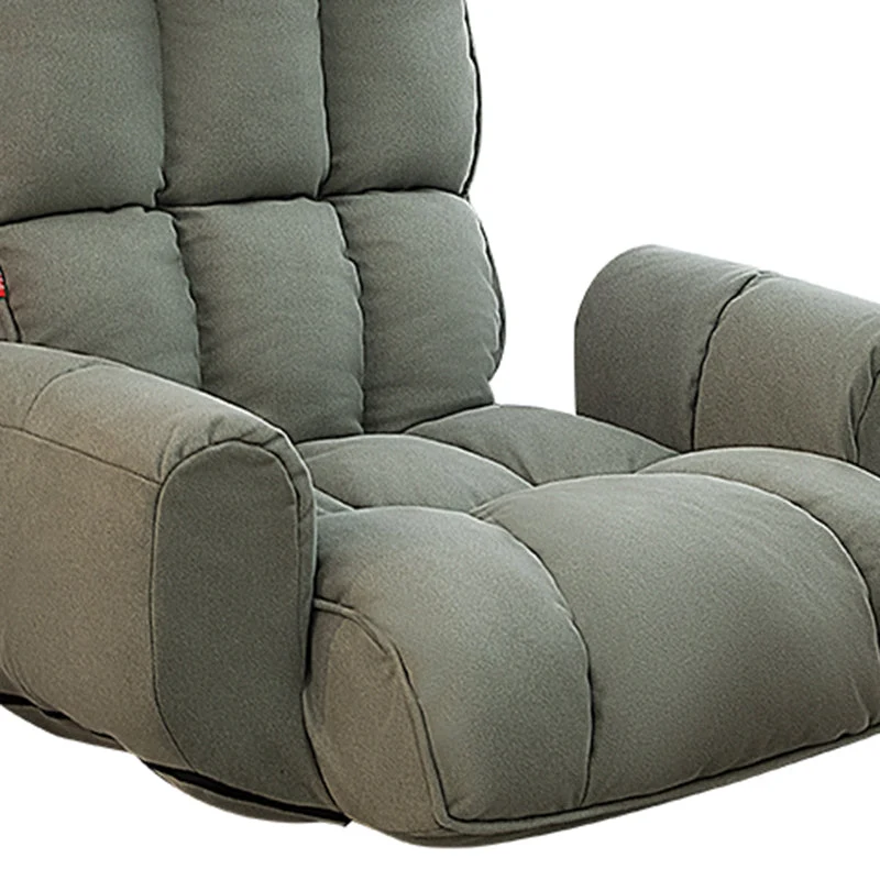 Modern en eigentijds standaard fauteuil metaal kunstleer effen kleur draaibare basis Clearhalo