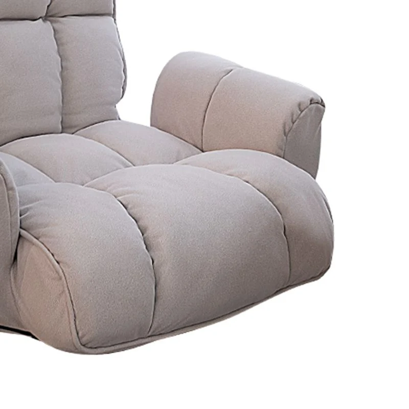 Modern en eigentijds standaard fauteuil metaal kunstleer effen kleur draaibare basis Clearhalo
