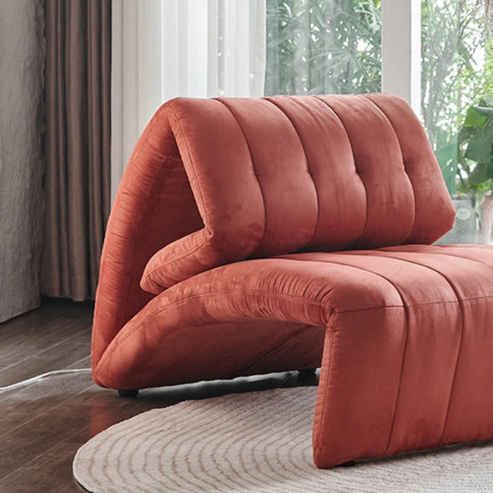 Moderne 48,03 inch brede standaard fauteuil met metalen frame Clearhalo