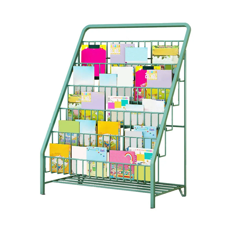 Moderne boekenplank met gesloten achterkant, metalen planken, inclusief boekenkast Clearhalo