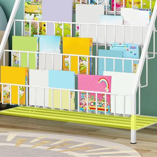 Moderne boekenplank met gesloten achterkant, metalen planken, inclusief boekenkast Clearhalo